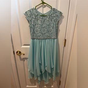 Girls Blue Occasion Dress